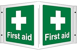 SAFETY FIRST AID GROUP Señal de primeros auxilios de seguridad en 3D (35 x 20 cm)