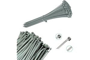 Viceree 100 Bridas Plastico Universales GRIS – 3.6x200mm- Bridas Para Cables Duraderas Y Resistentes – Bridas De Plastico Para Organización Y Gestión De Cables, Bridas Gris