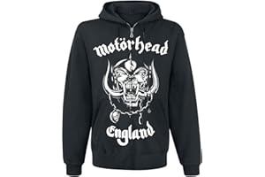 Motörhead England Men Hooded Zip Black, Regular