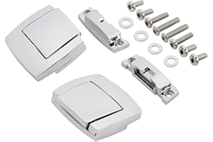 XMT-MOTOR Kit Chiusure Tour pack Adatto per Harley Touring FLHR FLHT FLHX FLTR 1988-2013 (Cromato)