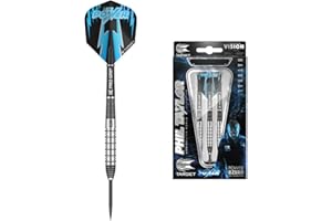 Target Darts Phil Taylor Power 8-Zero 2 Freccette con Punta in Acciaio, Set di Freccette in tungsteno 80%, 22G/24G/26G | Freccette Power 8 Zero Player Edition con Punte a Punta Svizzera o Punte fisse