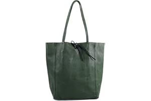 LeahWard Large Leather Hobo Shoulder Bag, Women's Genuine Italian Hand Made Leather Shoulder Bags, Soft Leather Handbags, A4 College School Work Business Bags