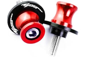 HJFJZ Alluminio per Yama-ha Tenere 700 Tenere700 XTZ690 XTZ 690 2019-2020 Accessori Moto Forcellone Spool Slider Stand Viti Nottolini forcellone appoggi (Colore : Rosso)
