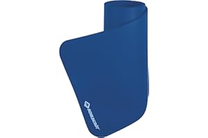 Schildkröt Mata do fitnessu XL, 15 mm, 195 x 80 cm, niebieska, antypoślizgowa, optymalna dla większych osób, z paskiem do noszenia, 960163