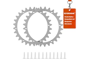 RIVERSHINE TLWH-03 - Picos de acero galvanizado compatibles con Husqvarna Automower 305/310/315, robot cortacésped, tamaño de rueda de 215 mm, para mejorar la tracción, robot cortacésped con 12