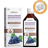 Novlex &Uuml;z&uuml;m &Ccedil;ekirdeği (Black Grape Seed) ve Piperin Ekstraktı (Ekstresi) İ&ccedil;eren Sıvı Takviye Edici Gıda 250 ml