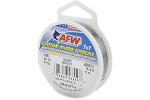 AMERICAN FISHING WIRE Amerikanischer Angeldraht Surflon Micro Supreme Nylon beschichtet 7x7 Edelstahl Vorfachdraht