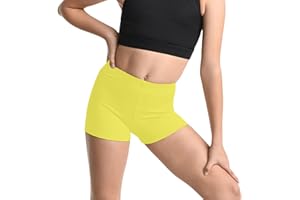 NetSetUK Girls Cycling Shorts - Kids neon Microfiber hot Pants Stretchy Comfortable fit Girls Shorts for Yoga, Ballet, Gymnastics, School & Sportswear