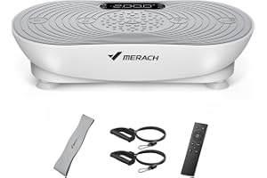 MERACH vibration plate, 99 intensity levels, 5 car programs, built-in bluetooth speaker -2533W1