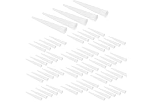 PPX 60 Pezzi Cartuccia Boccole Silicone Boccole di Ricambio in Silicone Punte Cartuccia Cartuccia Ugelli Ugelli