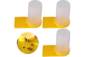 RoadLoo Bee Water Feeder, 3 Pieces, Bee Entrance Feeder, Feeder for Bees, Water Dispenser, Plastic Beekeeping Supplies, Bee Feeding, Entrance, Beehive, Drinking Bowl, Beekeeper, Equipment Accessories