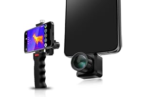 InfiRay T2 Pro Wärmebildkamera für Android, 12μm 256 * 192 IR-Auflösung, 13mm Brennweite, 13.6°×10.2° FOV, Hot-Spot-Verfolgung, bis zu 1300m, Wärmebildkamera für Jagd, Outdoor