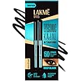 LAKMÉ Eyeconic Black Kajal 0.35 g (Combo Pack of 2) Matte Kohl Liner in a Twist Up Pencil - Waterproof|| Smudge Proof & Long 