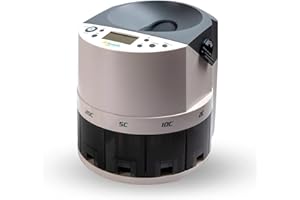 beeplo g600 | Contatore e Classificatore Monete Euro | Velocità 650 Monete/Minuto | Alta Capacità | Garanzia 4 anni