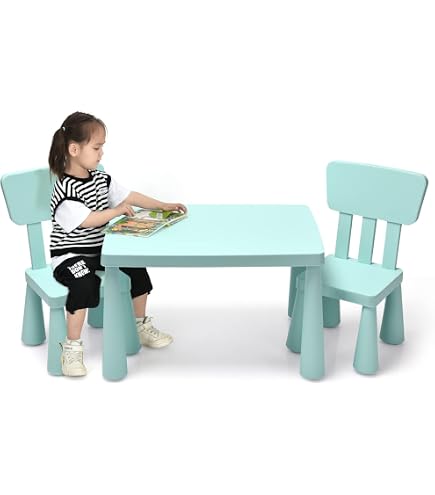 Ensemble Table Et Chaises Miniature 3 Pièces Pour Poupées - Meubles Maison De Poupée