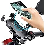 MYYINGELE Handy Halterung für Motorrad mit Ladefunktion, Charger Wireless Motorrad, Handyhalterung für Kabelloses Laden für M