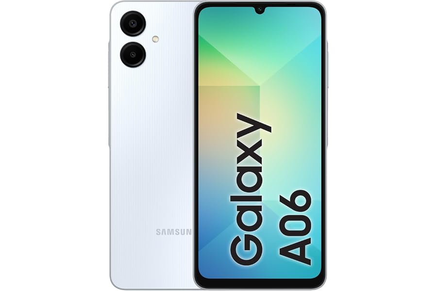 Samsung Galaxy A06 LTE, Dual SIM (4 GB RAM, 64 GB Storage, Light Blue) - UAE Version