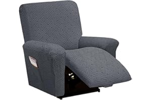 SPEESY Funda de Sillón Reclinable Relax de 4 Pieza, Fundas De Butacas Relax Reclinable Universal Ajustables, Universal Funda Sofa Reclinable 1 Plaza, Impermeable Protector de Sillón Reclinable (Color : #64