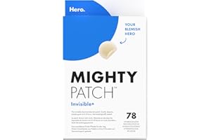 ‎HERO COSMETICS Hero Mighty Patch Invisible+ Pickel-Patches von Hero Cosmetics, klare Hydrokolloid-Pflaster zur Akne-Behandlung, 78 Stück