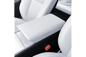 ‎LANTU LANTU Pokrowiec na podłokietnik środkowy do Tesla Model Y 2025 i Model 3 2024-2025, TPE podłokietnik, pokrowiec ochronny, wodoodporny i antypoślizgowy, akcesoria Tesla Juniper Highland (biały)