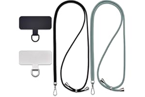 Jaslongri Handykette Universal, Handy Lanyard, Hanging around the neck or diagonally spanning, with a metal patch and adjustable and detachable rope.