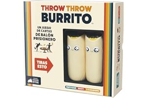 Exploding Kittens | Throw Throw Burrito | Juego para Fiestas de Balón Prisionero para Todas Las Edades | A Partir de 7 Años | De 2 a 6 Jugadores | 15 Minutos por Partida | Español