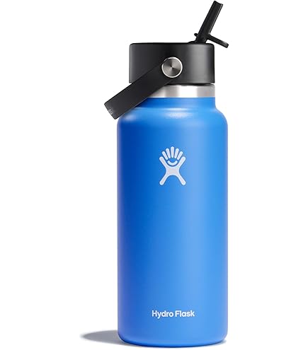 弁当箱・水筒 Hydro Flask 32 oz Wide Mouth Flex Straw Hydro Flask - Water Bottle 946 ml (32 oz) - Vacuum Insulated