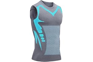 Pukmqu Luckysong Ionic Shaping Herren, Lucky Song Ionic Shaping Vest, Luckysong Ionic Shaping Vest, Komfortables Und Atmungsaktives Eis-Seiden-Gewebe
