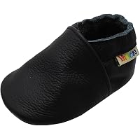 Leder Krabbelschuhe Für Babys – Weiche Lauflernschuhe Mit Wildledersohle – Für Jungen & Mädchen 0-24 Monate
