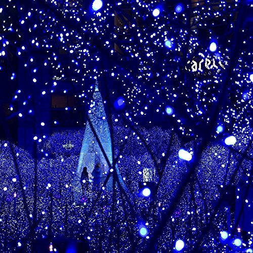 QederTEK Solar Lichterkette 22m 200er LED Garten Außen Licht 8 Modi Außenlichterkette Wasserdicht mit Lichtsensor Weihnachten Decoration Beleuchtung für Outdoor Party, Haus Dekoration, Hochzeit, Weihnachten, Feier Festakt (Blau) - 3