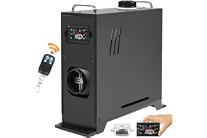 EVGTTI Diesel Air Heater, 12V 5KW-8KW Diesel Parking Heater with LCD Display, Muffler Thermostat Remote Control, Diesel Air Heater for Cars, Boats, Trucks