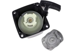 HURI Démarreur & cliquet d'arrêt pour différents Taille-haie et débroussailleuses, Tondeuse à Gazon et Scooter