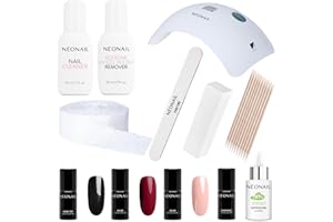 ‎NÉONAIL NÉONAIL Starter Set mit LED Lampe 22W/48 - 4x UV Nagellack 7,2 ml - LED UV Lampe - Maniküre Set - Starterset mit Lampe - Sets - Nagellack Set - Farben - Manicure - Nagelset