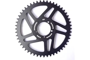 ebikefans 42T/44T/46T/48T/52T Rueda de cadena para Bafang BBS01 BBS02 BBSHD Motor de transmisión media piñón piñón de bicicleta eléctrica Kit de conversión de piezas