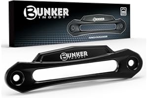 BUNKER INDUST Winch Hawse Fairlead 10 inch Aluminum Fairlead for 9,000-14,500lbs Winch with Synthetic Rope Winch Accessories