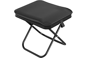 HeySocks Portable Folding Stool Lightweight Mini Pocket Chair Sturdy Outdoor Camping Fishing Seat Compact Travel Chair for Hiking Picnic
