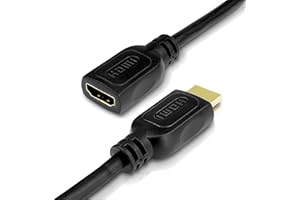 PerfectHD Przedłużacz kabla HDMI 4K | Ultra HD 2160p | Full HD 1080p | High Speed Ethernet | 3D | ARC | CEC | UHD przedłużacz | 0,5 m