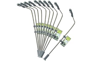 Perfeclan LYM04 10 Uds. Lámparas de farola Led Modelo de ferrocarril Luces HO/TT/N 3V lámpara Led de lámpara de césped, 1:150