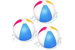 XIABYAYU Aufblasbare Wasserball, 3 Stück Aufblasbare Wasserbälle, Strandball Aufblasbar, Wasserball für Schwimmbad Party Ball, Strand, Garten