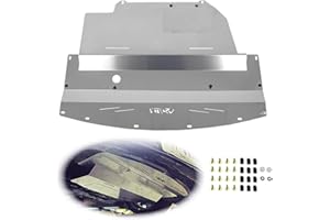 ELITEWILL Silver Aluminum Front Lower Engine Splash Shield Guard Under Tray Cover Skid Plate Fit for 2003-2009 Nissan 350Z & 2003-2006 Infiniti G35 and 03-07 G35 Coupe