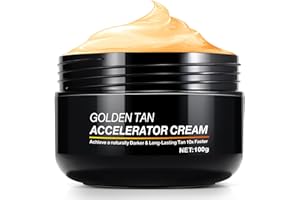 CCKULOOB Accélérateur de bronzage Crème de bronzage de qualité supérieure pour un bronzage rapide et intense, autobronzant pour le visage et le corps, bronzage naturel, longue durée, bronzage rapide
