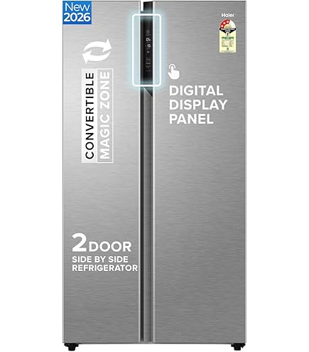 Haier 570 L with Inverter Side by Side Refrigerator (HRF-622SS