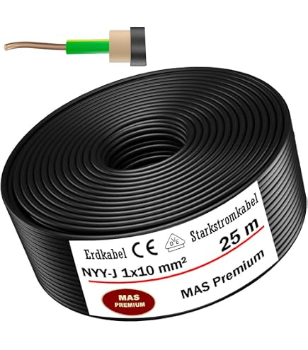 Erdkabel 6491X 10 Mm² – Einzelader In Gelb/Grün Für Sichere Erdungsanschlüsse