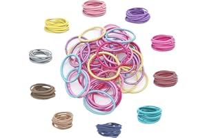 200 Pièces Elastique Cheveux Fille, 15 couleurs Petit Elastique Cheveux Bebe Élastiques Cheveux, Pas Facile à Casser, Élastique, Convient Aux Bébés, Aux Tout-Petits, Aux filles (3 cm x 0.2 cm)