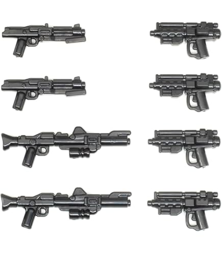 Brickarms Spy Pistol For Minifigures -NEW- Pack OF 2 Black - Foto 3