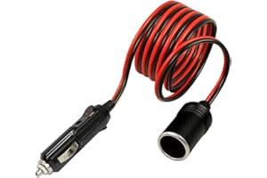 OcioDual Rallonge Allume Cigare 12v, Câble Chargeur Allume Cigare de Voiture 1 Mètre, Accessoire Voiture, Câble d'extension voiture, prise allume cigare 12V, chargeur voiture 12V/24V
