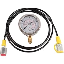 Misuratore Pressione 0-400 Bar Manometro Idraulico Digitale - 0-400Bar/40MPa /5800PSI, LCD, G1/4, Per Acqua/Gas/Olio Manometro Compressore