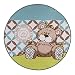 Produktbild Kinderteppich Nici Lovely Bear grün - Rund, Größe:100x100cm