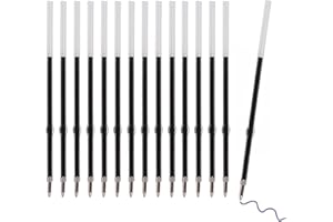 AQSQWQ 100 Ricariche per Penna Retrattile da 0,7 mm Ricariche di Ricambio per Penna a Sfera in Gel Ricariche di Ricambio di Penne a Inchiostro per Penne Retrattili,Lunghezza 107 mm (Blu)