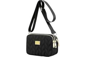 ModaZeal Ladies Crossbody Bag for Women Multi Pocket Shoulder Bags Small Handbags Women Nylon Cross Body Bags with Detachable Wide Strap